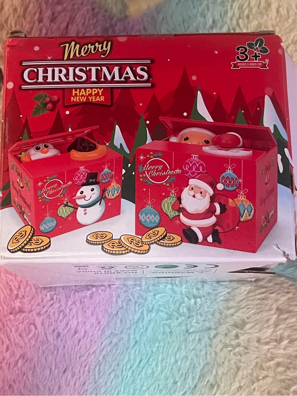 Santa Claus piggy bank 🎅🦌🎄🍪🥛